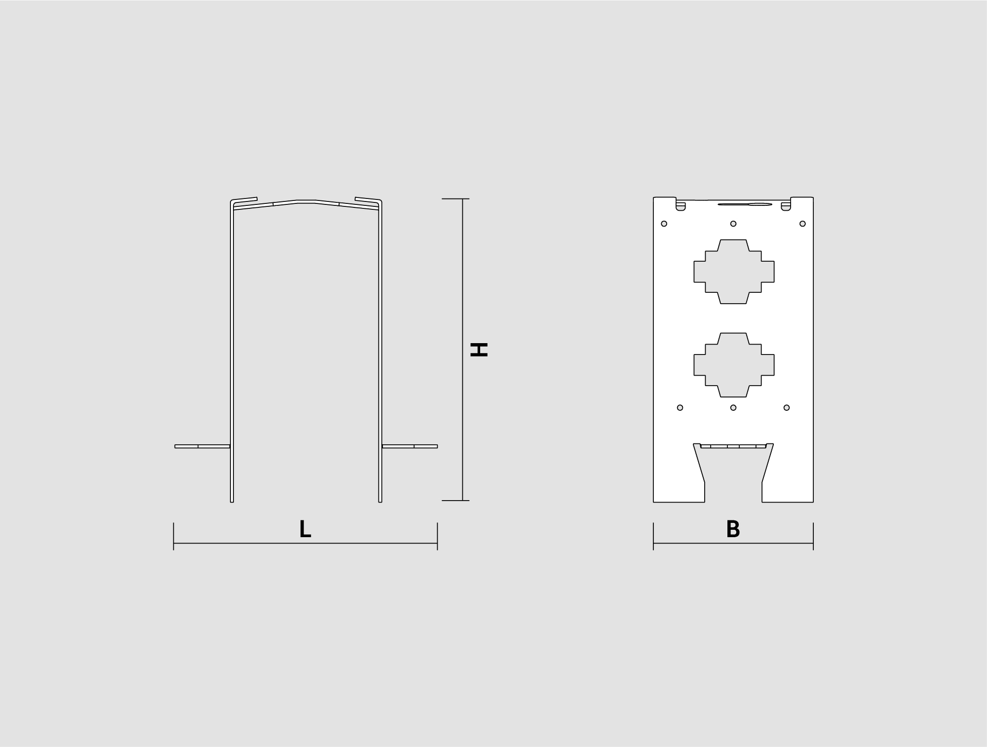 Dibujo técnico - Componente Elevación EO - ES
