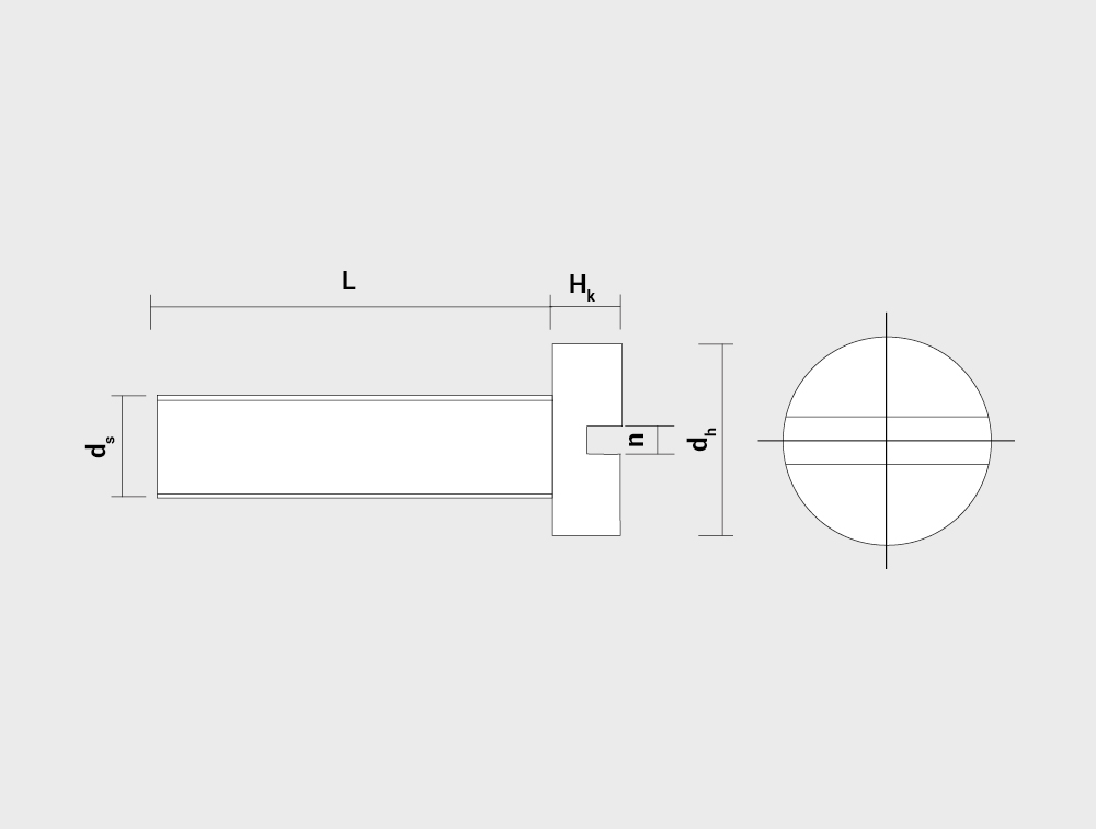 Dibujo técnico DIN 84 - ES