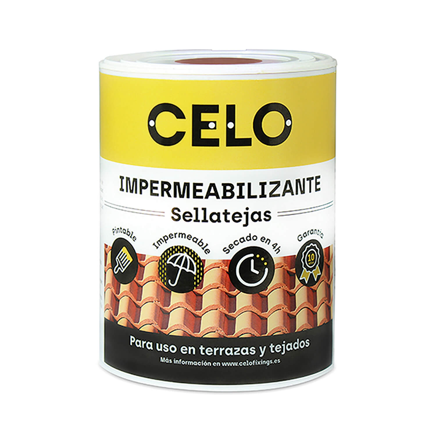 Pintura impermeabilizante sellatejas para instalaciones de placas solares