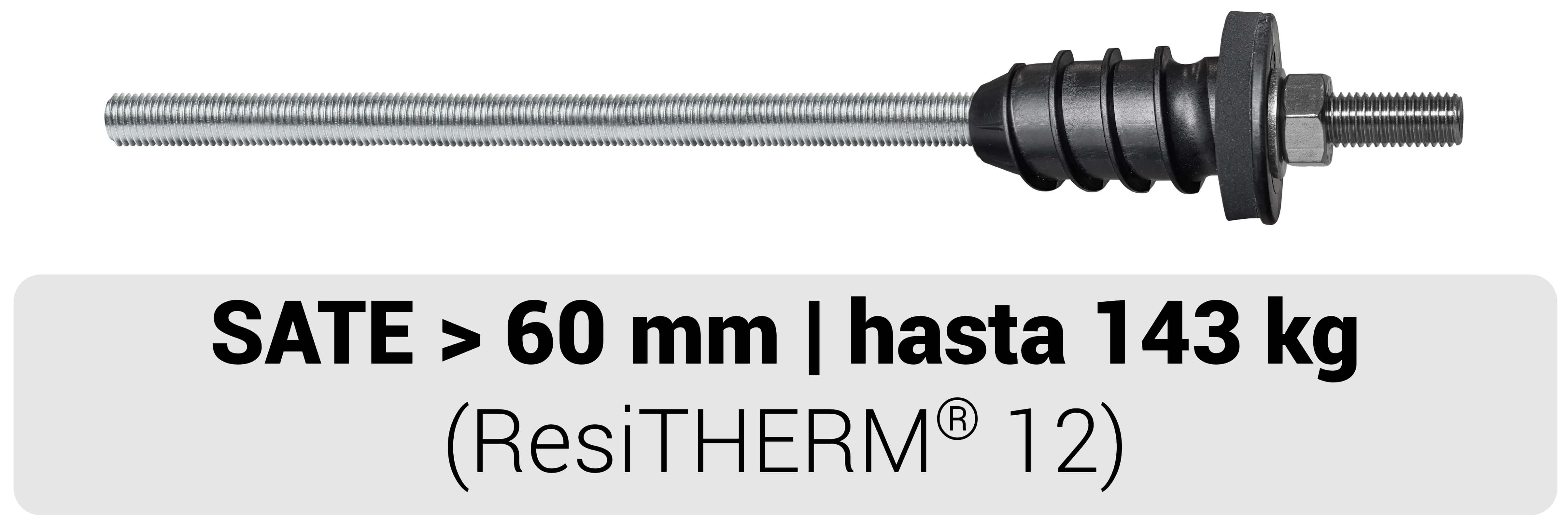 Taco ResiTHERM 12 con homologación ETA para fijación en fachadas de SATE de CELO