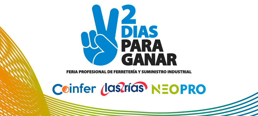 Stand de CELO en la feria C&R con estructura y mostradores amarillos y expositores de productos de fijación y suportación