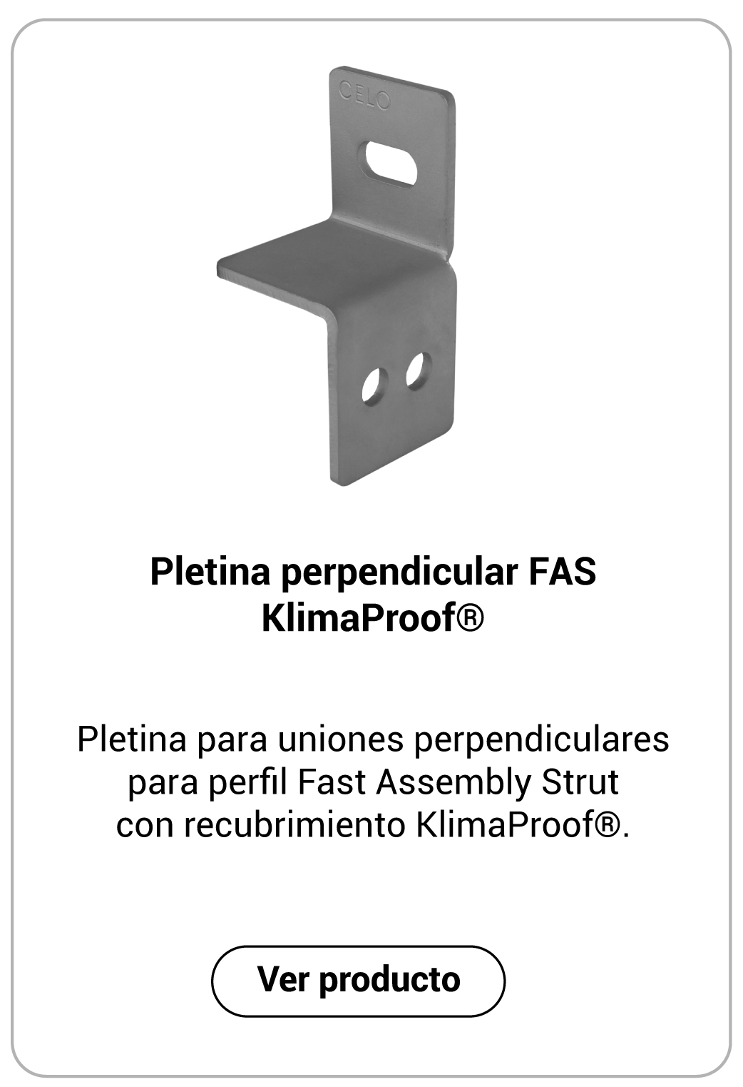 Pletina perpendicular FAS KlimaProof