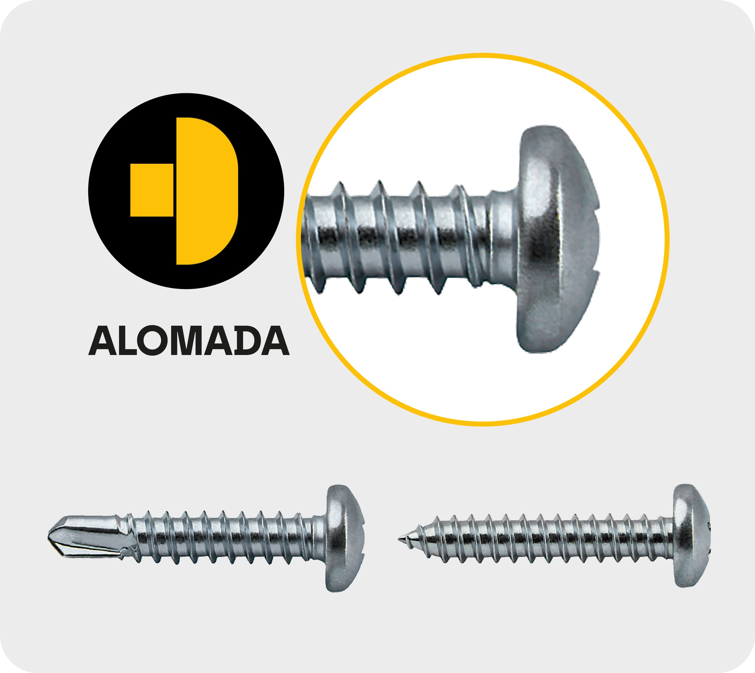 Imagen de tornillos cabeza alomada
