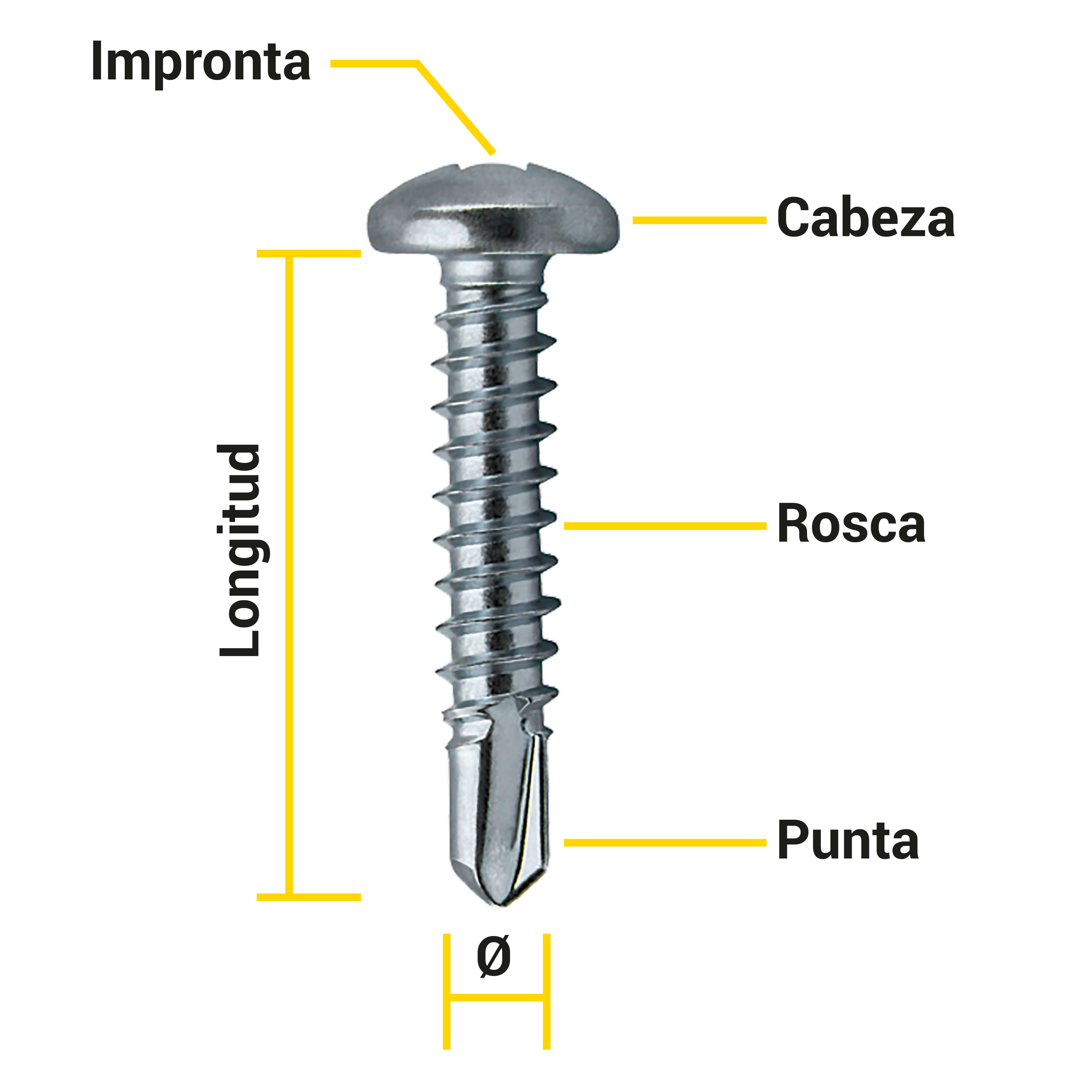 partes de un tornillo